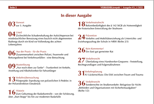 VERKEHR.kompakt: Ausgabe #3