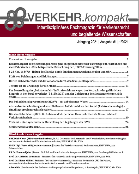 VERKEHR.kompakt: Ausgabe #1